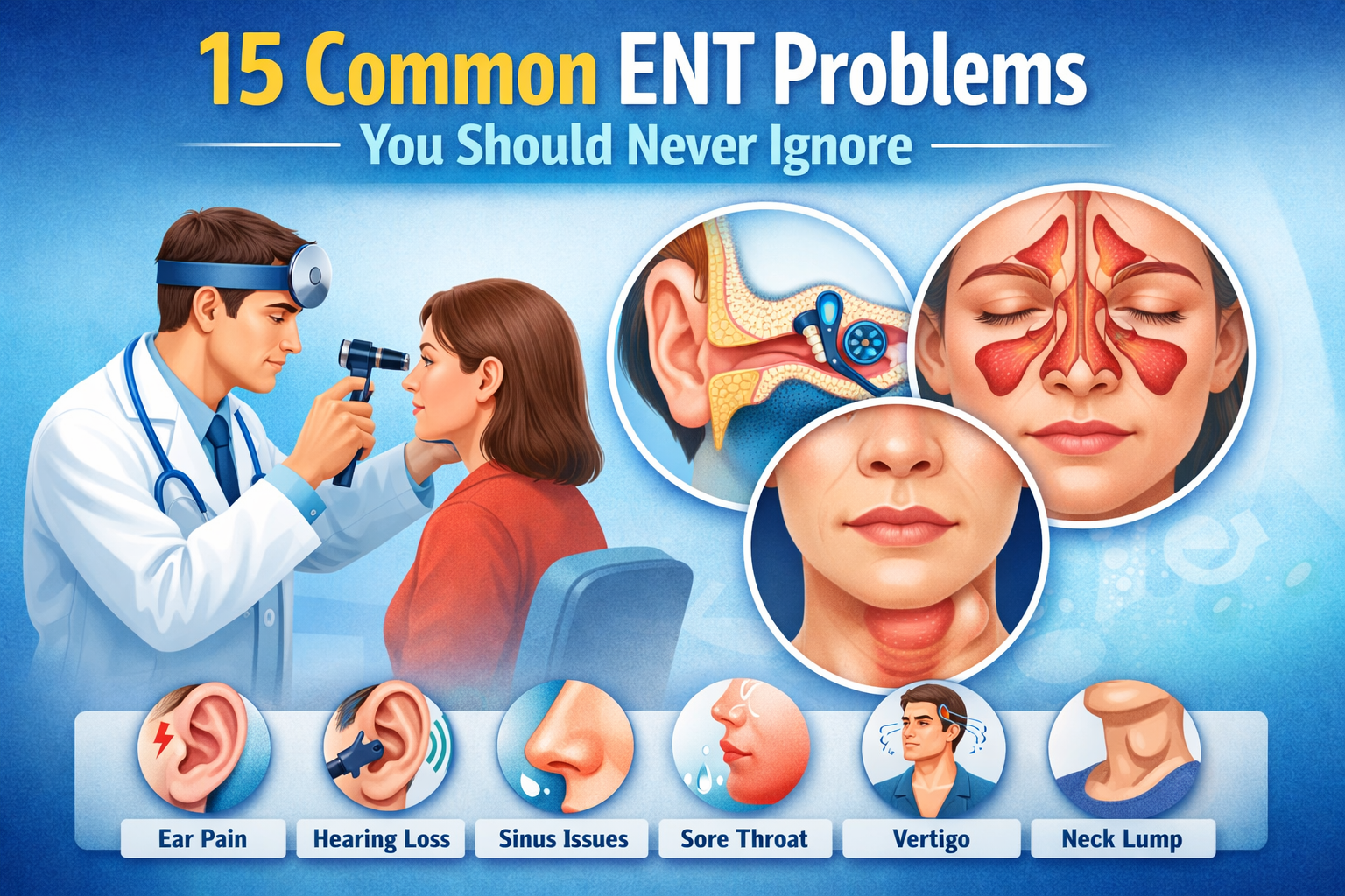 15 Common ENT Problems You Should Never Ignore